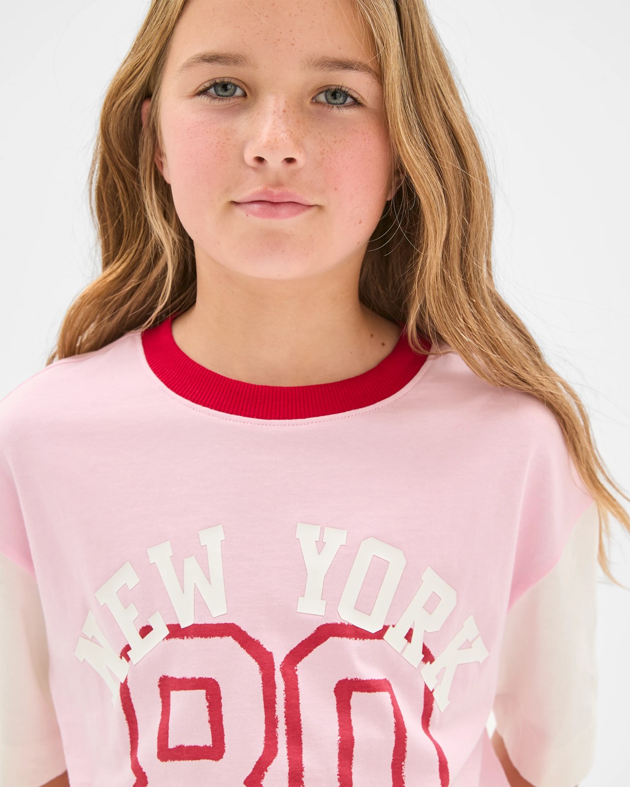 Australian Cotton Oversized T-Shirt - Pink New York 4 of 5