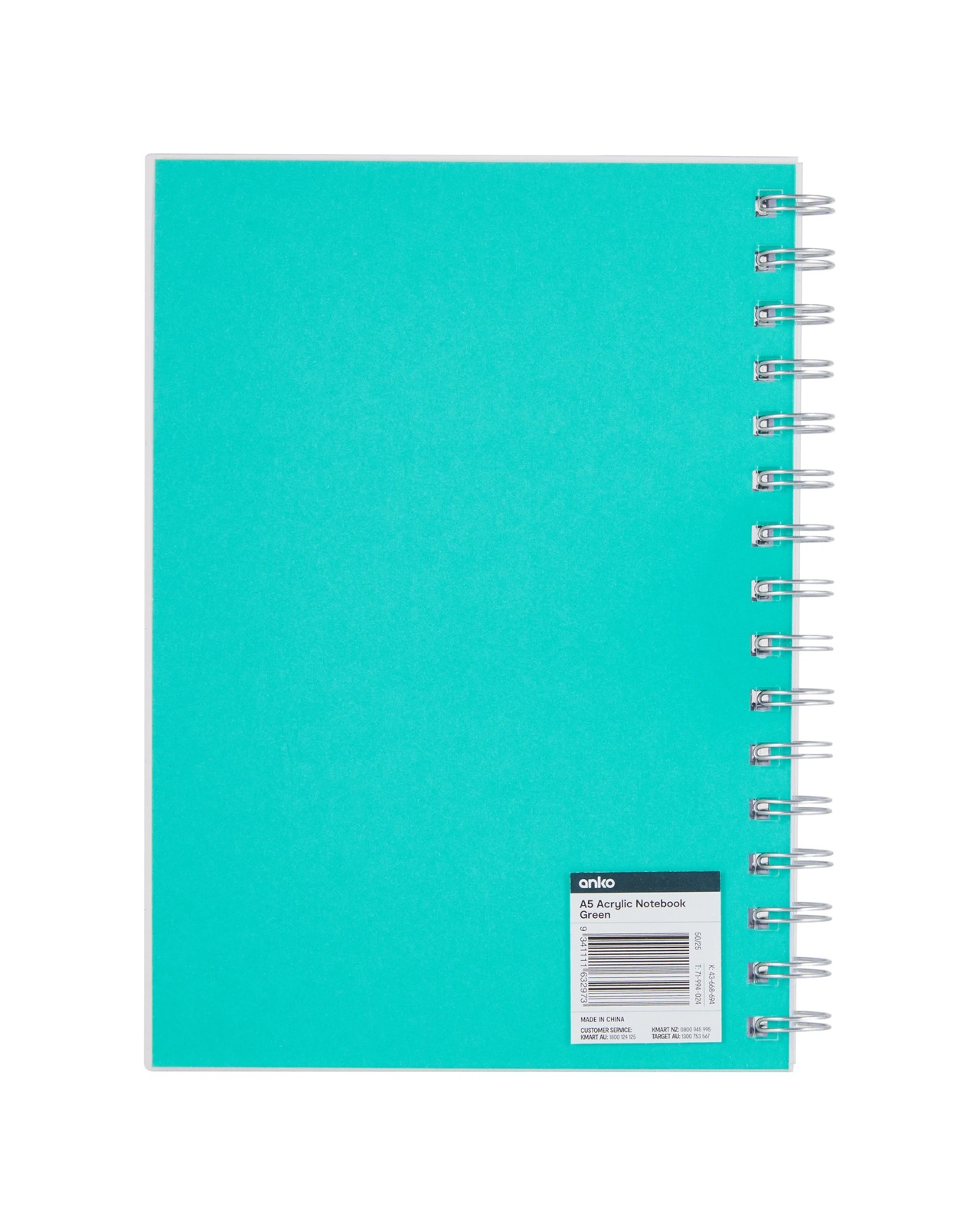 Anko A5 Acrylic Notebook - Green 4 of 4