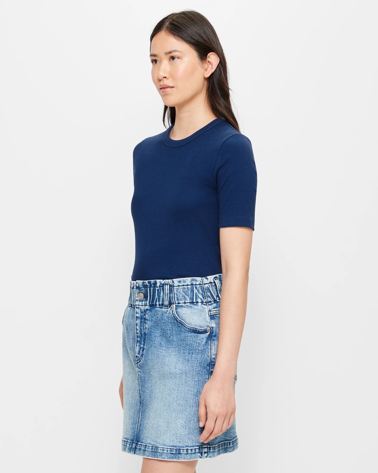 Australian Cotton Rib Layer T-Shirt | Target Australia