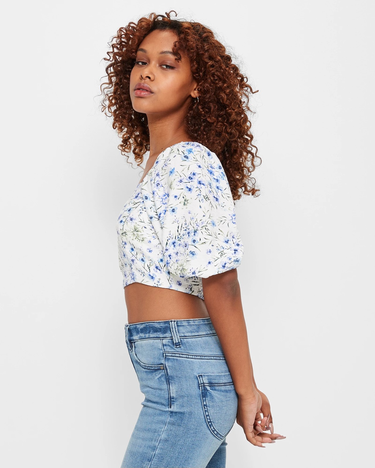 Petites Puff Sleeve Crop Top - Dannii Minogue | Target Australia