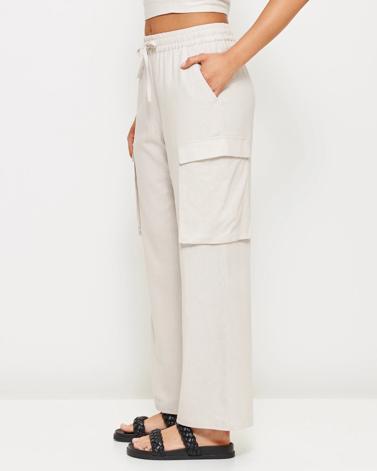 Linen Blend Cargo Pants - Lily Loves 3 of 5