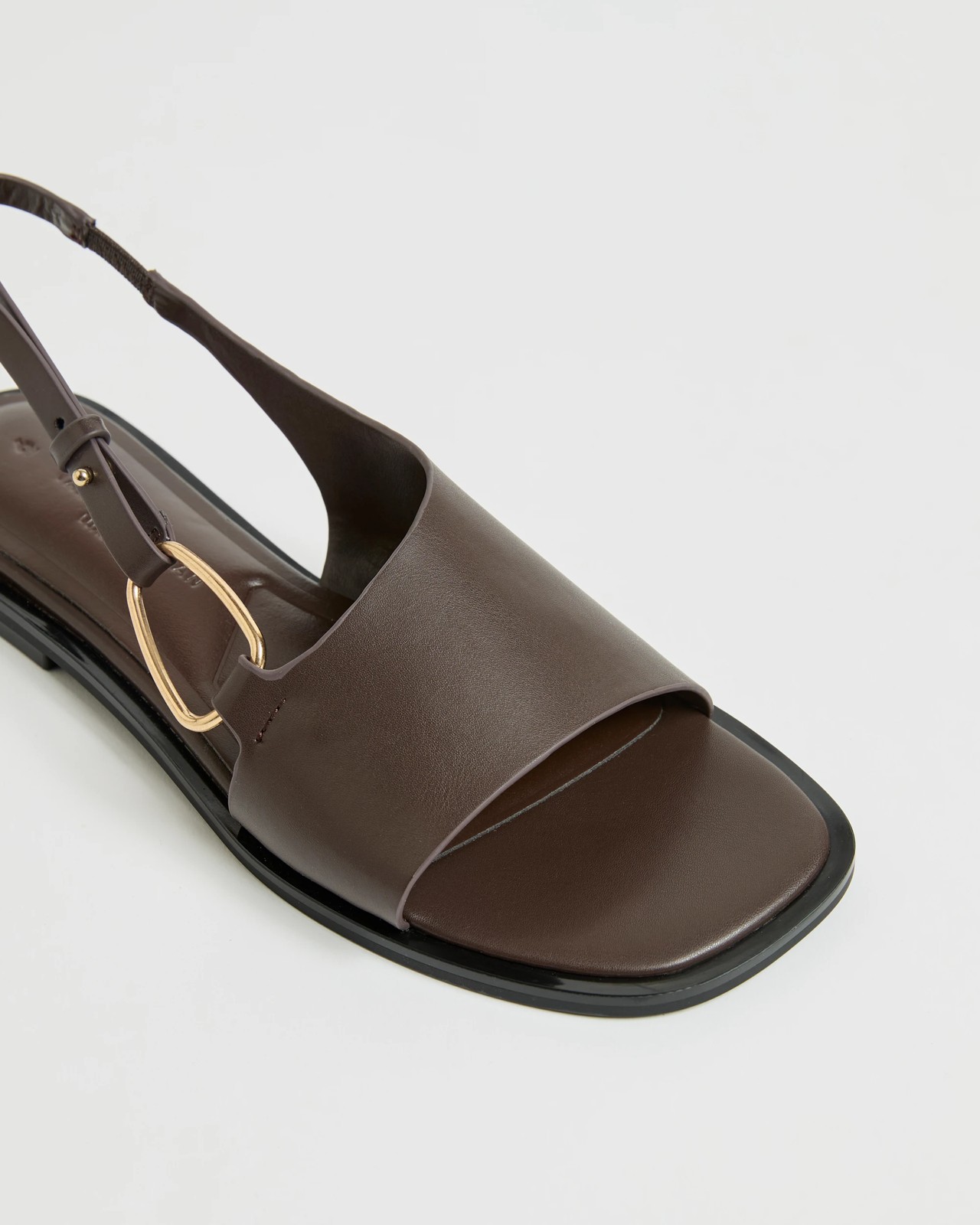 Willow Metal Trim Flat Sandals - Chocolate Gold 3 of 3