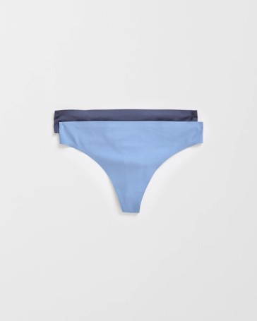 Smooth Moves 2 Pack Bonded G-String Briefs