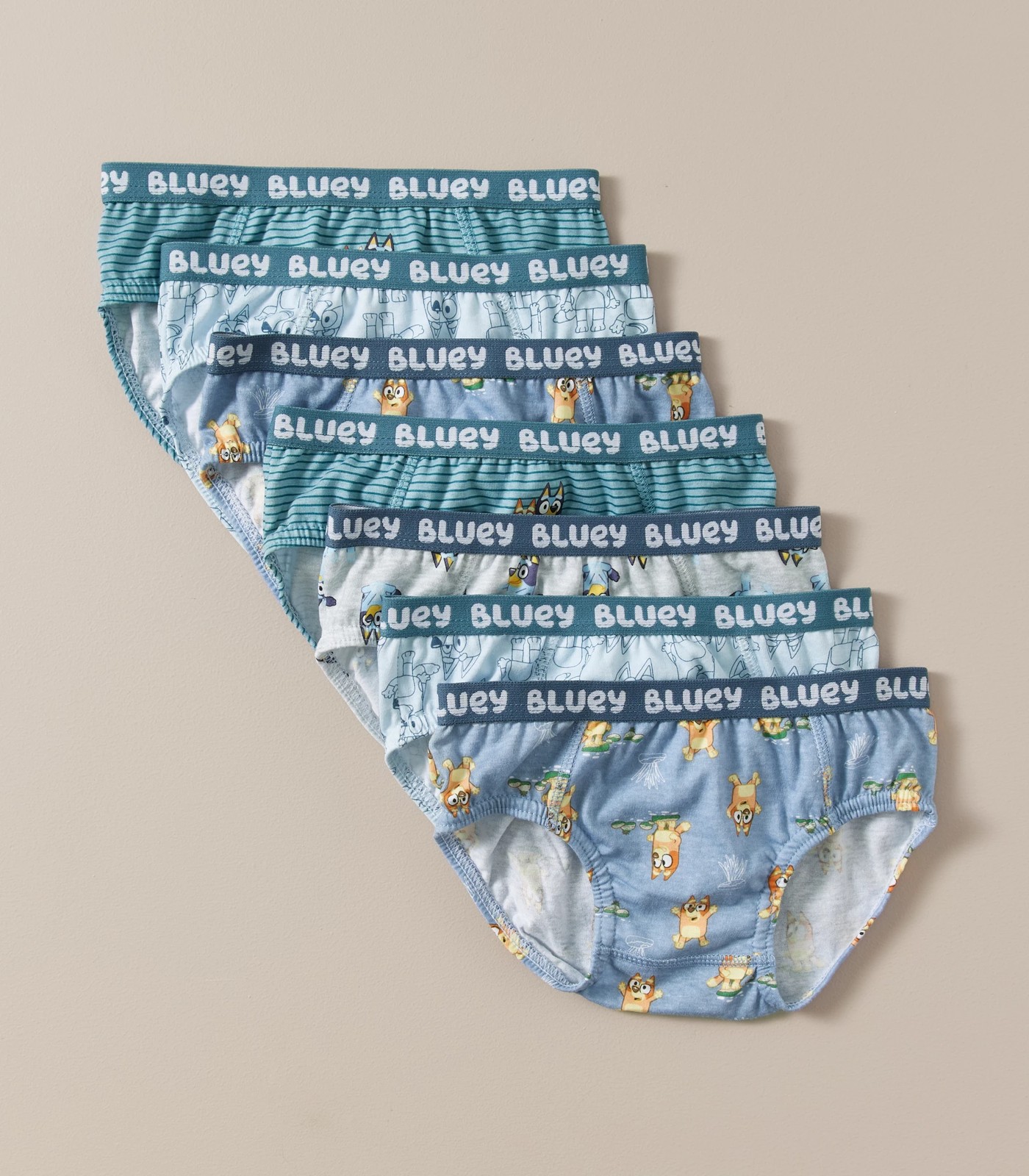 Toddler Girls' 7pk Bluey Classic Briefs 4t - Colors May Vary : Target