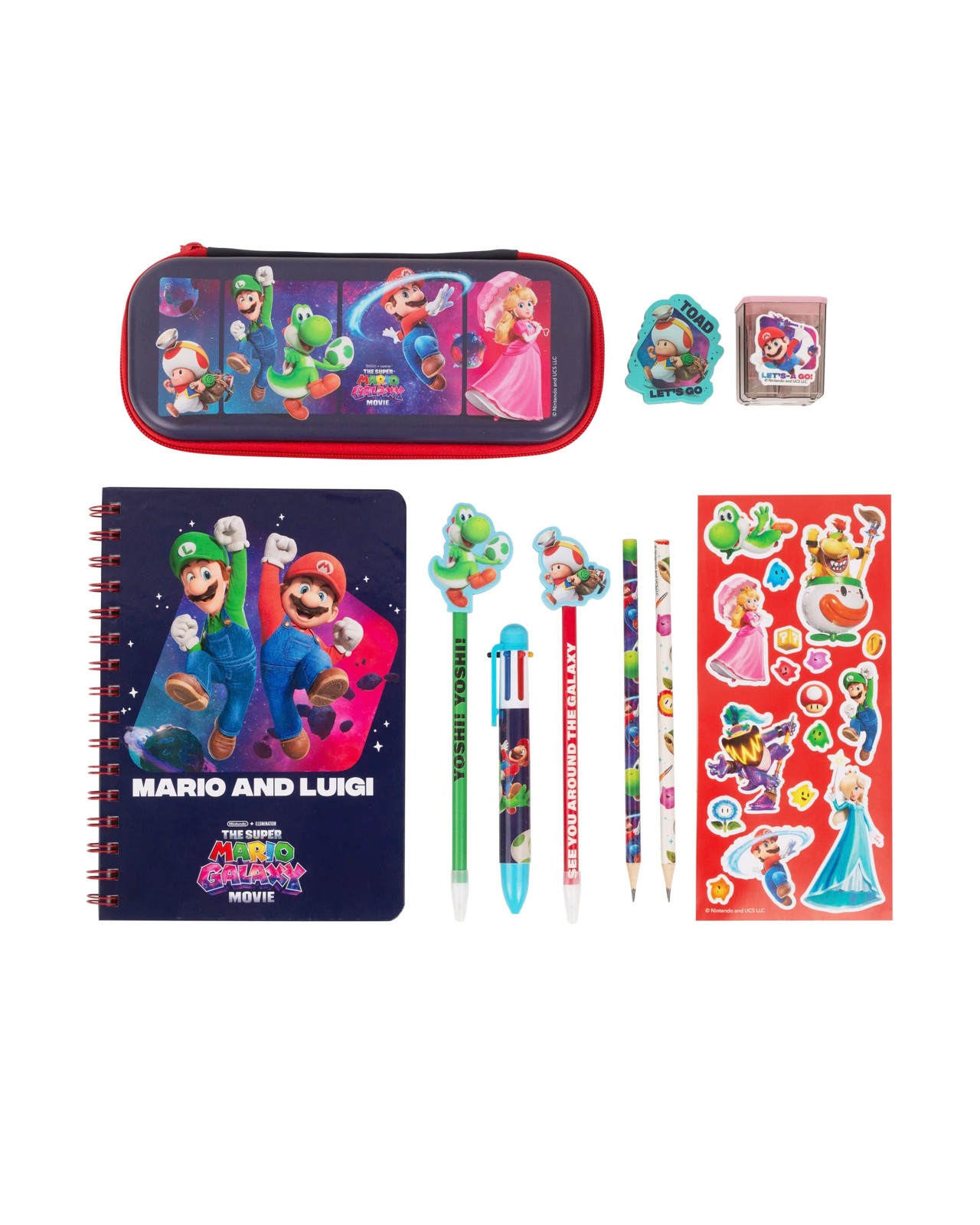 Super Mario 2 Mega Stationery Set 2 of 5