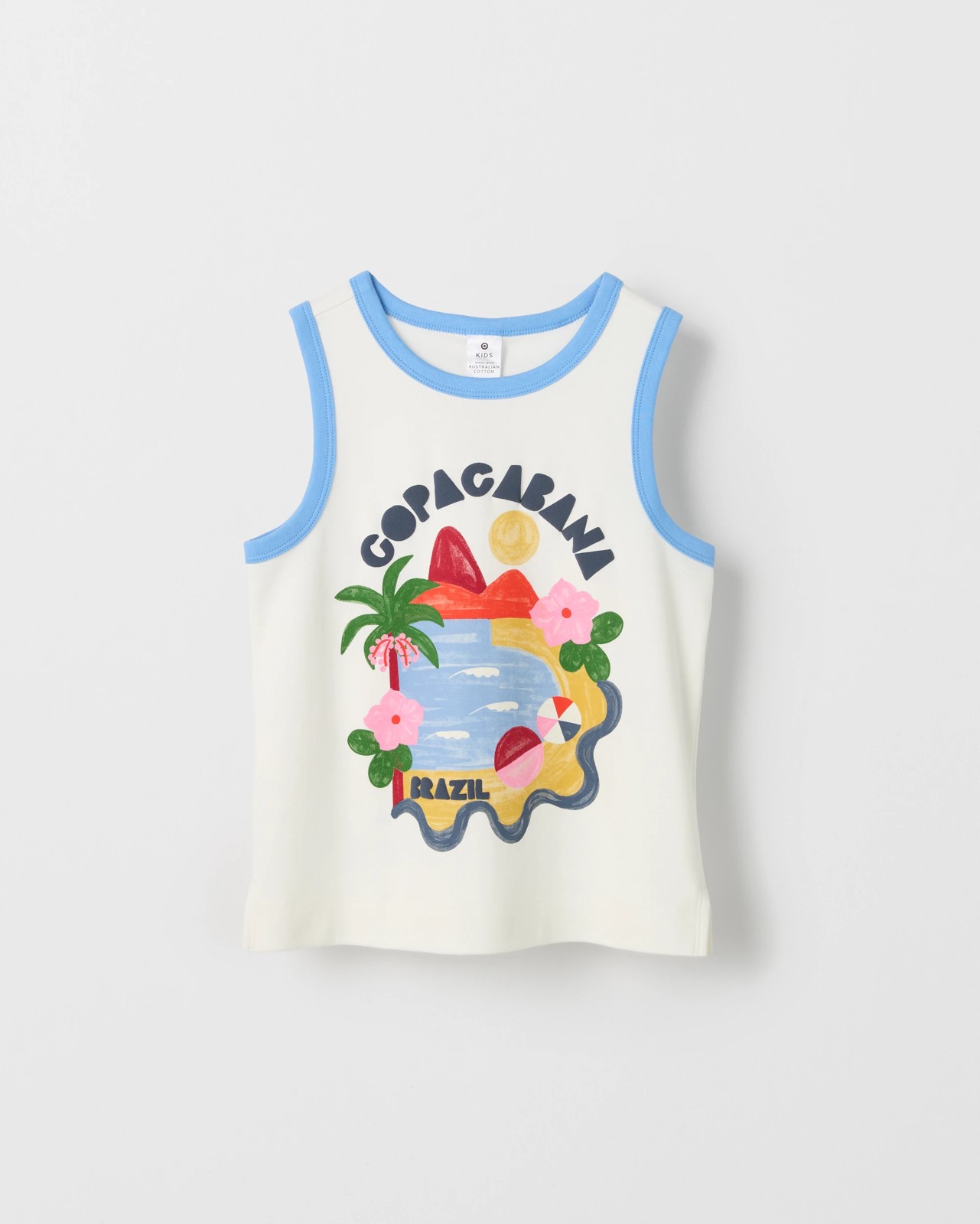 Australian Cotton Printed Boxy Tank Top 5 of 5