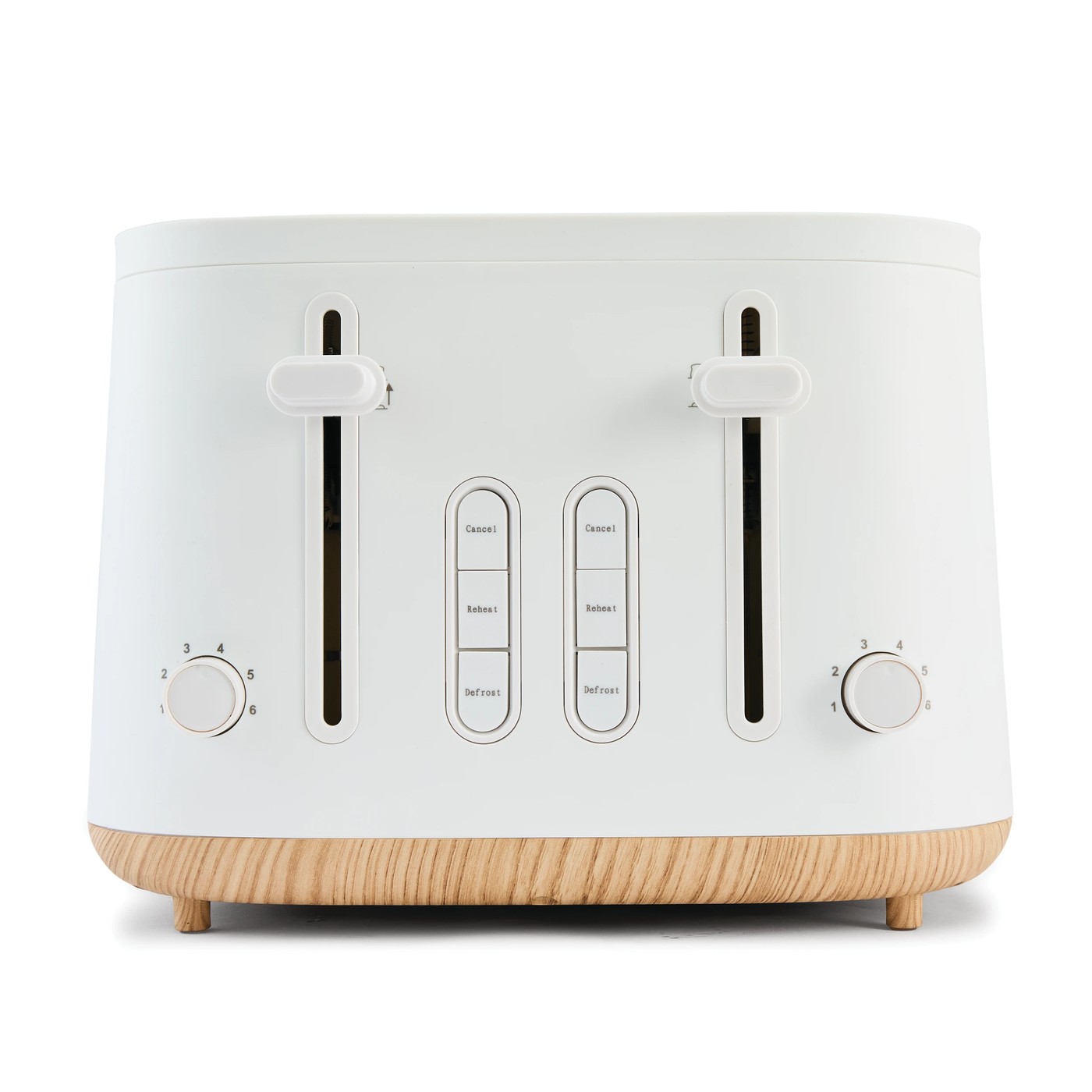 Anko 4 Slice Scandi Toaster -  White 4 of 6