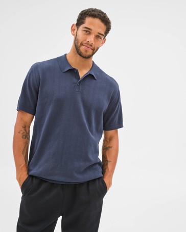 Australian Cotton Knit Polo Top