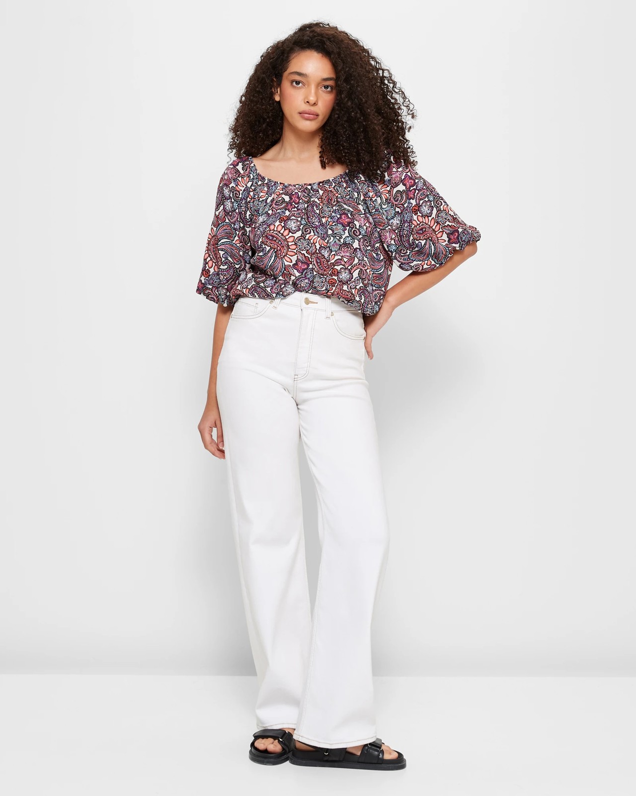 Crinkle Gathered Top 2 of 6