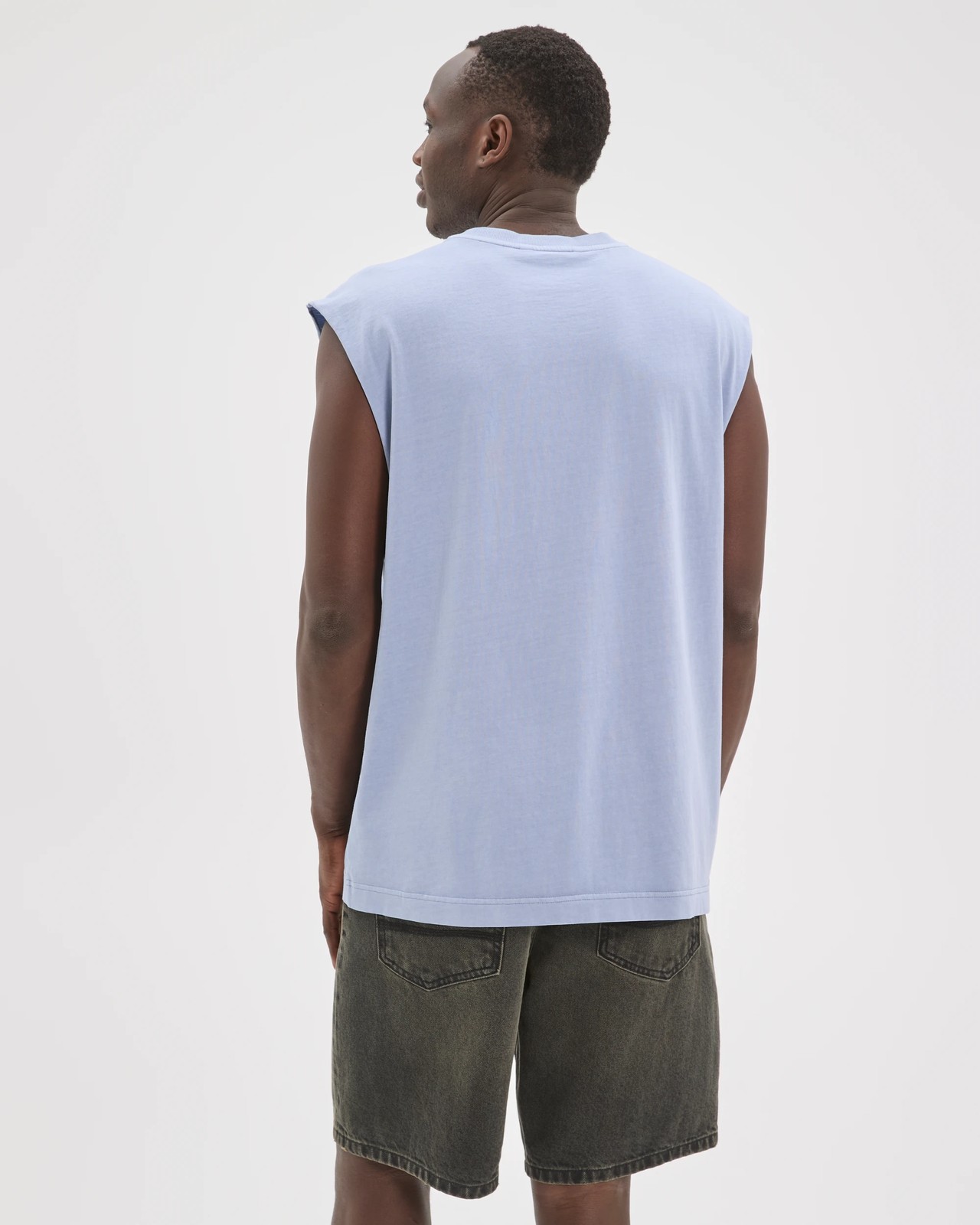 Commons Australian Cotton Heavyweight Muscle Tank Top - Tempest Purple 5 of 6