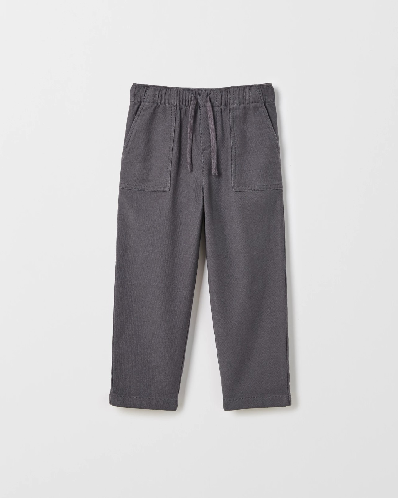 Australian Cotton Blend Everyday Pants - Charcoal 4 of 5