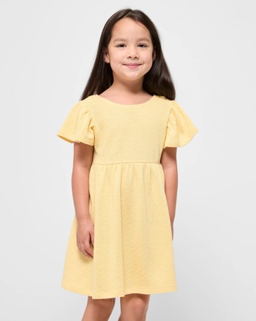 Australian Cotton Blend Textured Knit Dress