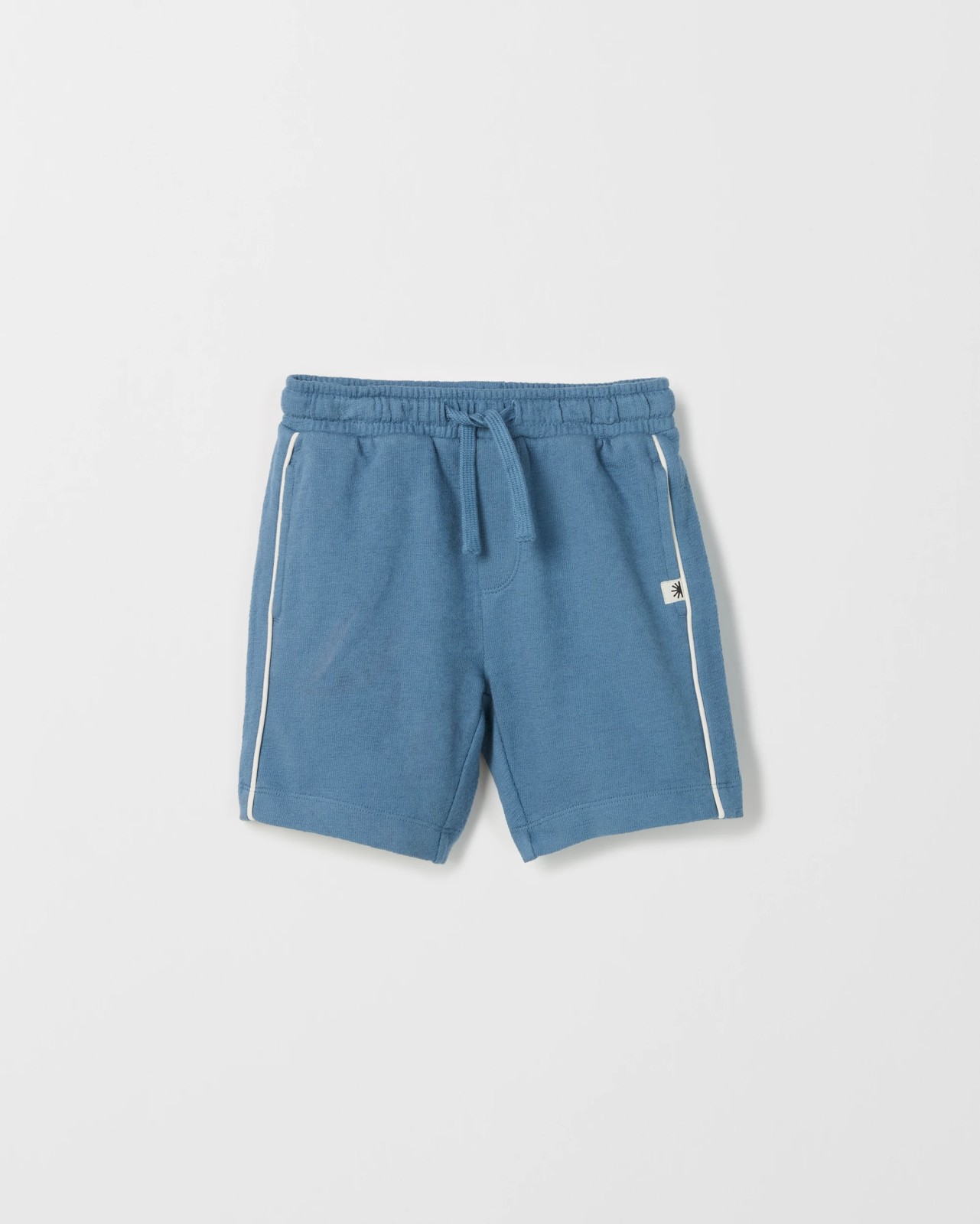 Australian Cotton Slub Jersey Shorts - Blue 4 of 5