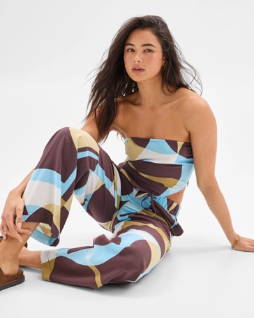 Printed Elasticated Pants - Lily Loves