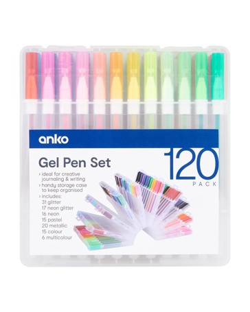 Anko 120 Pack Gel Pen Set