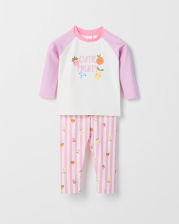 Baby Long Sleeve Rash Vest and Leggings Swim Set