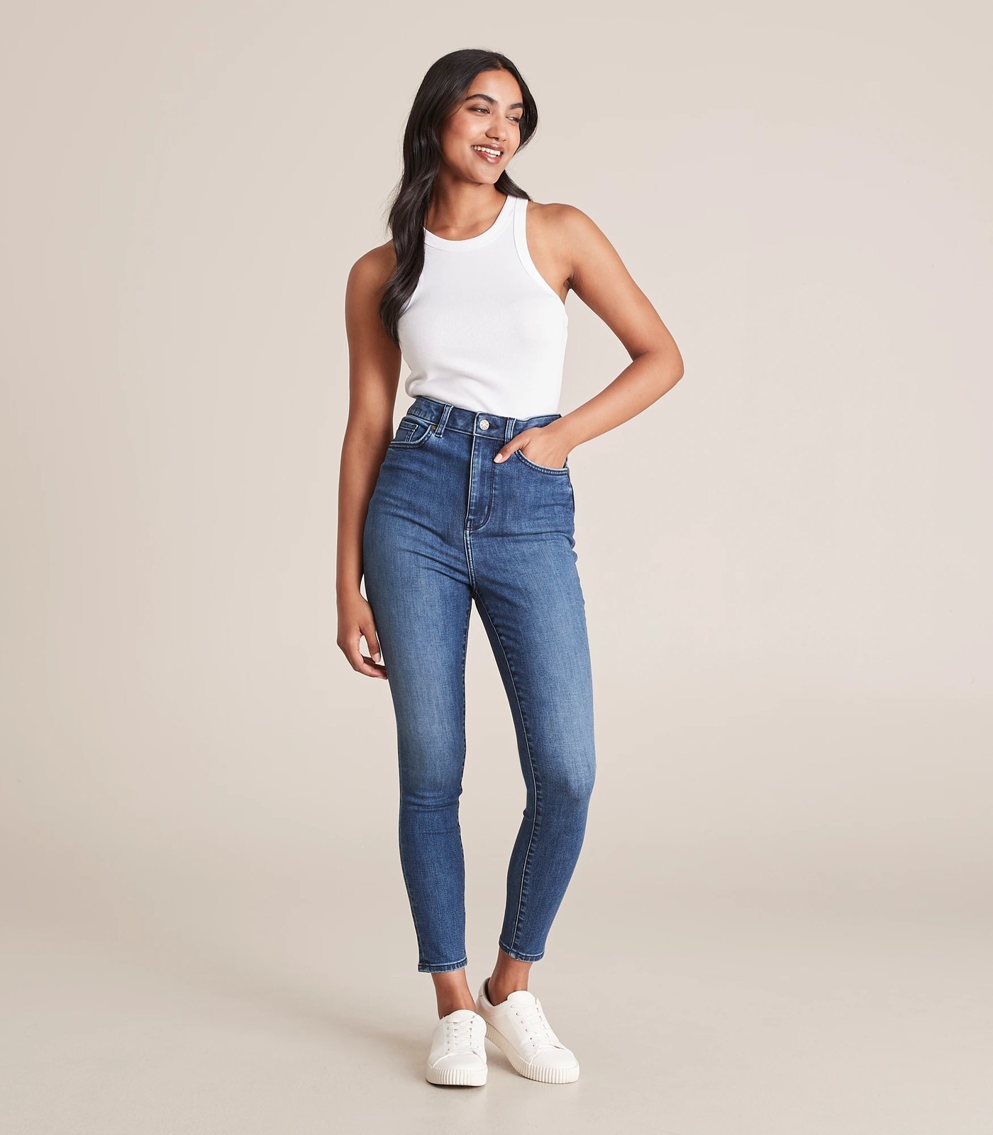 Kayla Super High Rise Ankle Length Skinny Denim Jeans | Target Australia