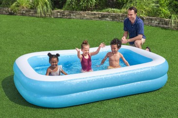 Bestway Inflatable Blue Rectangular Family Pool