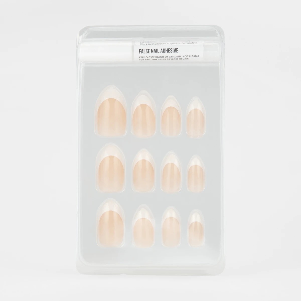 False Nails 24 Pack, Almond Shape, French Tip - OXX Cosmetics | Target  Australia