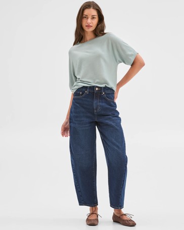 Petites Merino Wool Blend Short Sleeve T-Shirt