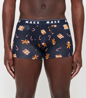 Maxx Flyfront Trunks - Gingerbread Man