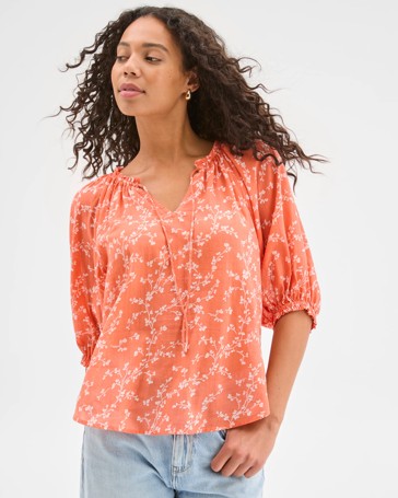 Poet Print Blouse