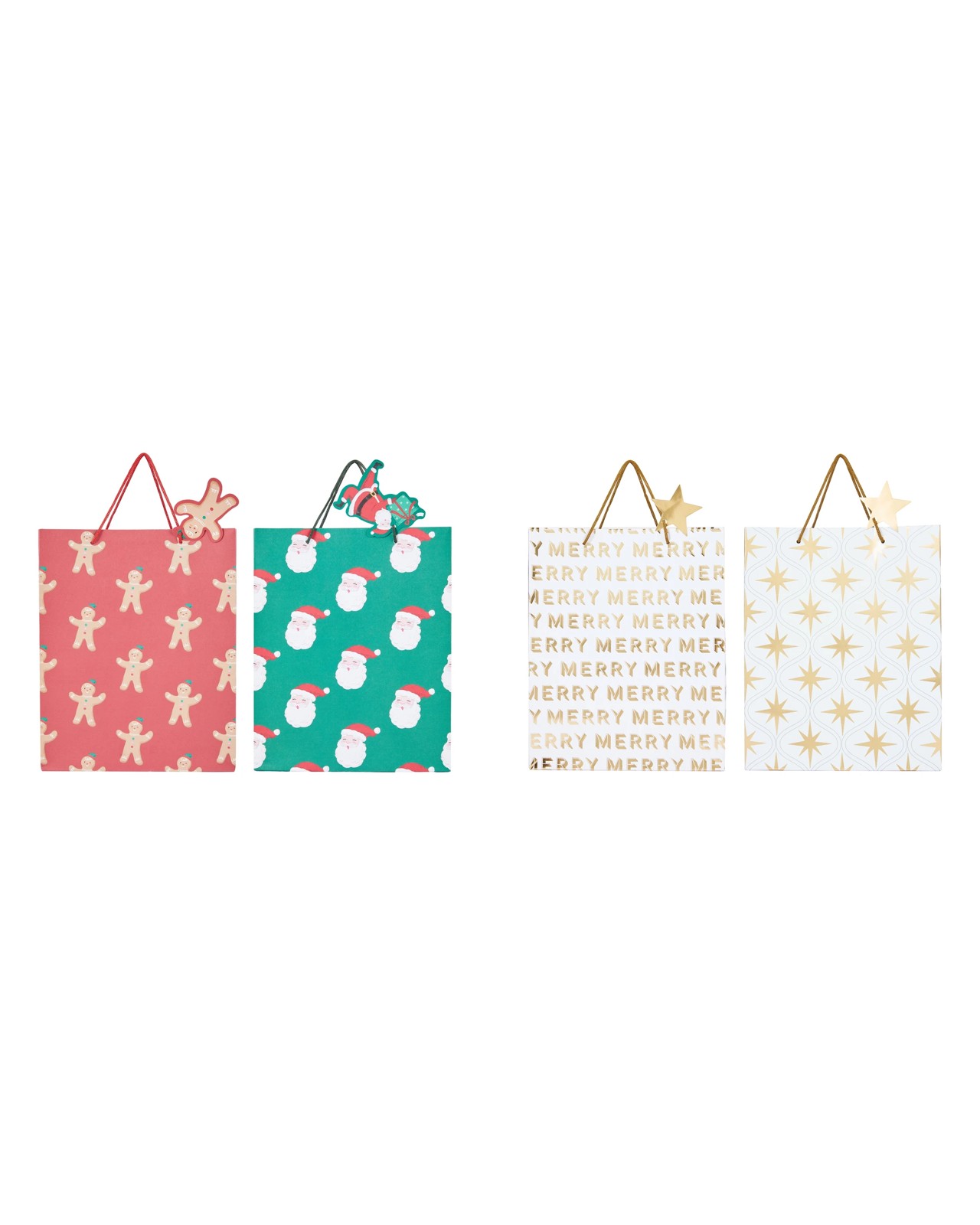 Anko 4 Pack Large Gift Bags - Assorted 2 of 4