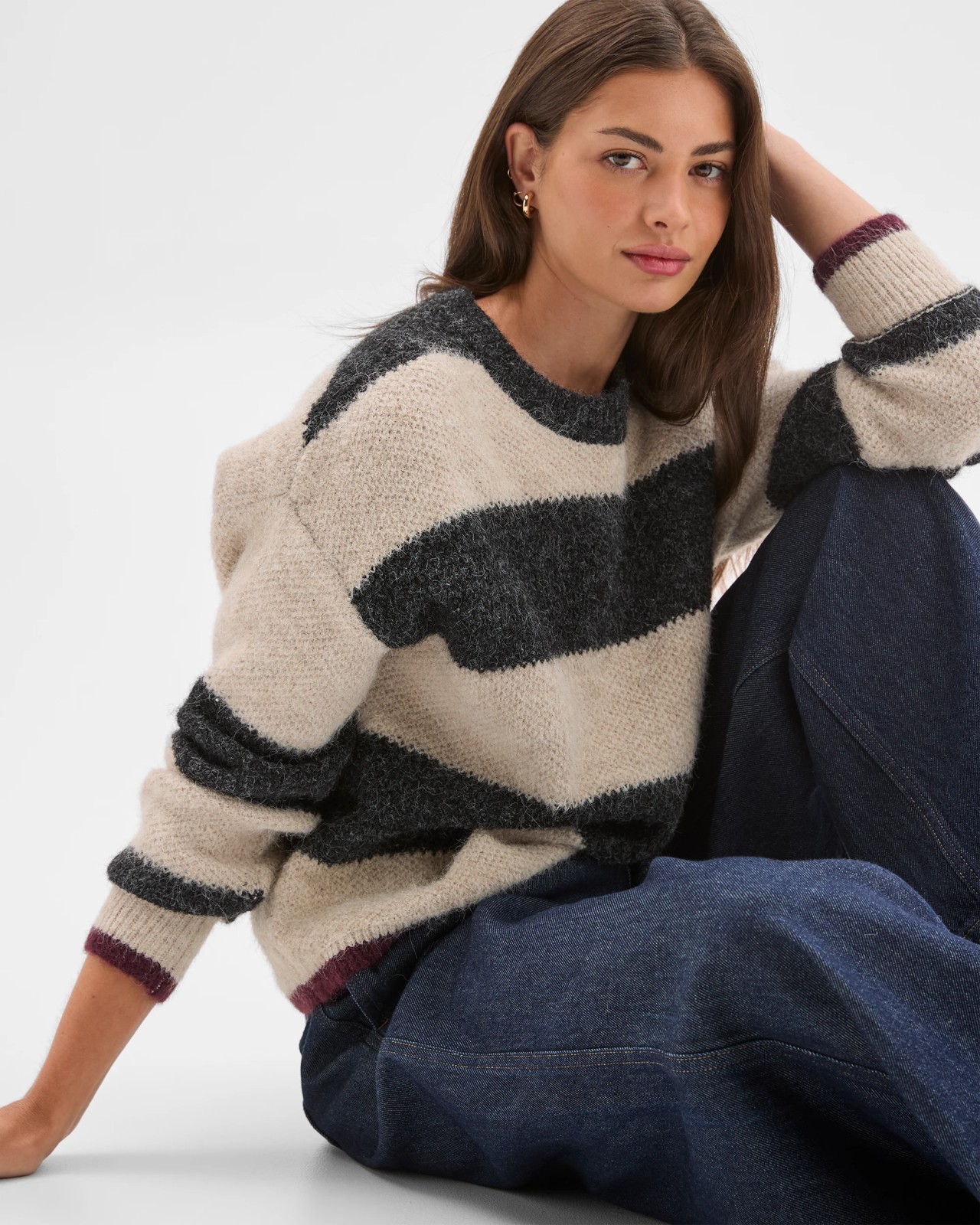Petites Crew Neck Honeycomb Stitch Jumper 5 of 6