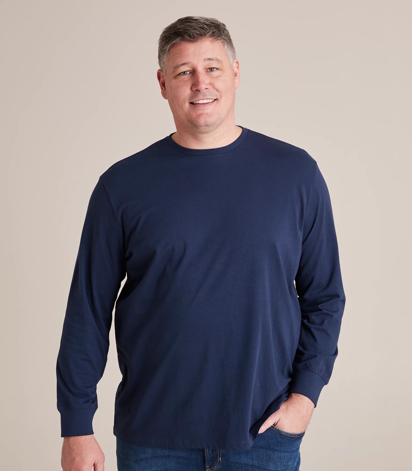 Man Plus Organic Cotton Long Sleeve T-Shirt | Target Australia