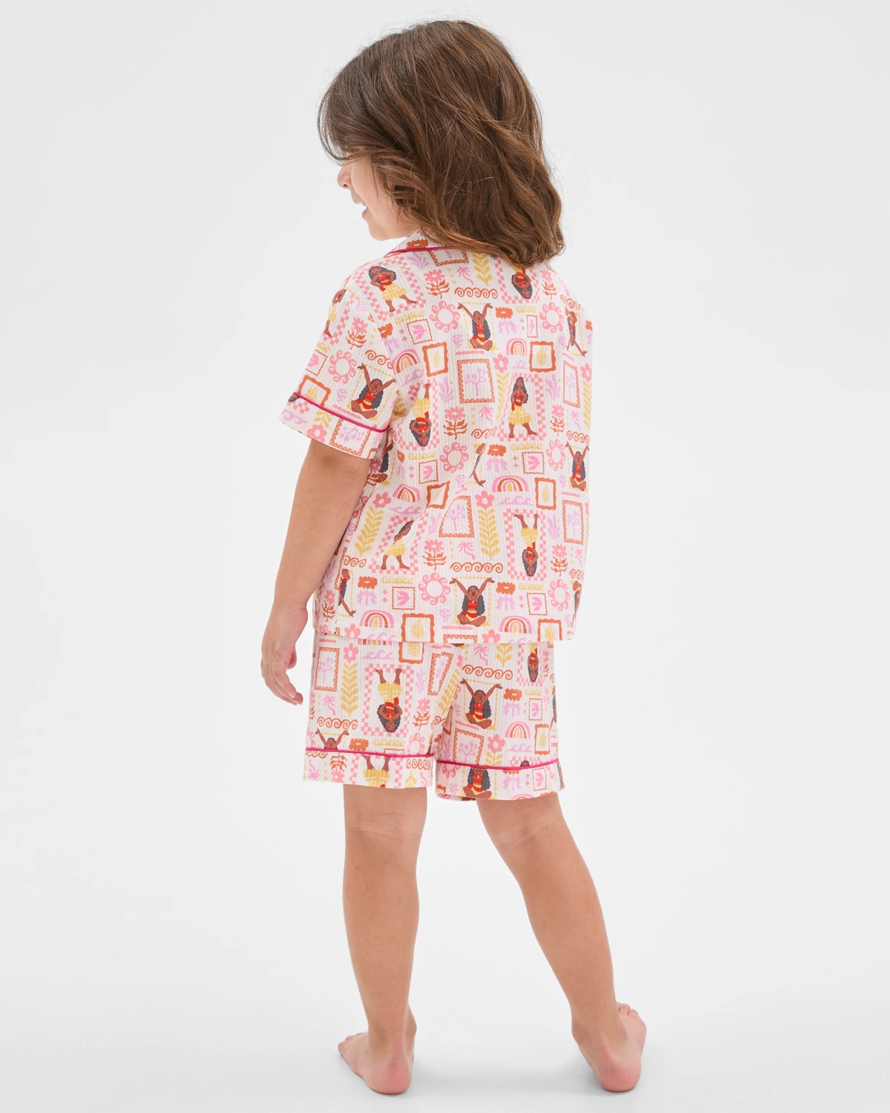 Disney Australian Cotton Younger Girls Pyjama Set - Moana Multi 4 of 6