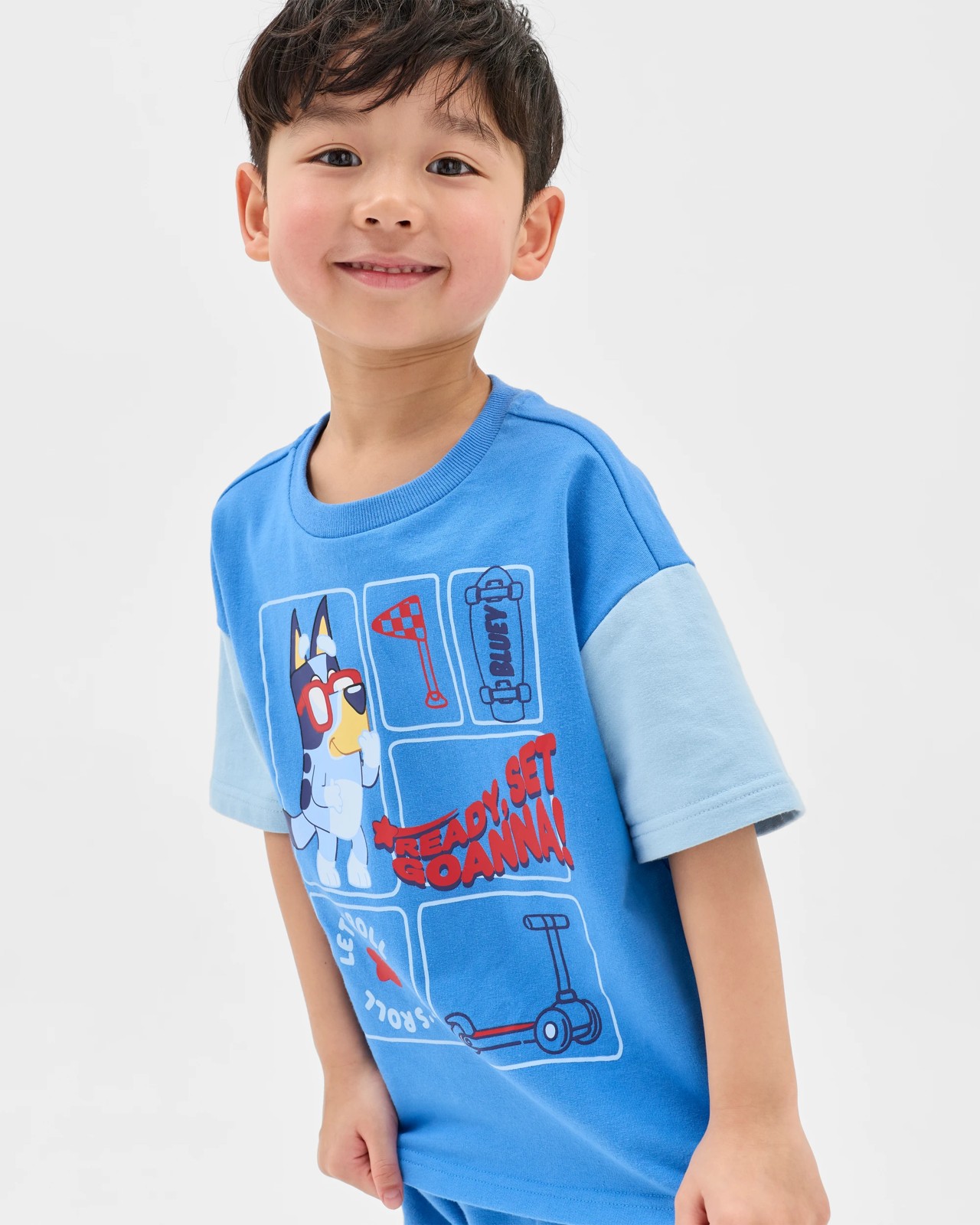 Bluey Skateboard Short Sleeve T-Shirt and Shorts Set 4 of 6
