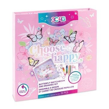3C4G Butterfly Sketchbook and Drawing Set