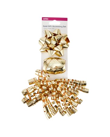 3 Piece Gift Accessory Set, Gold Look - Anko