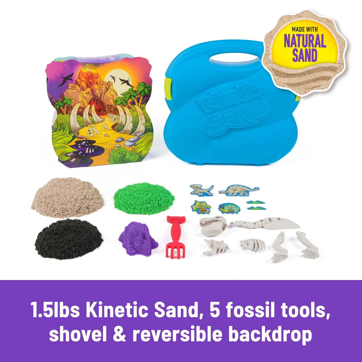 Kinetic Sand Dino Fossil Dig Case 3 of 6