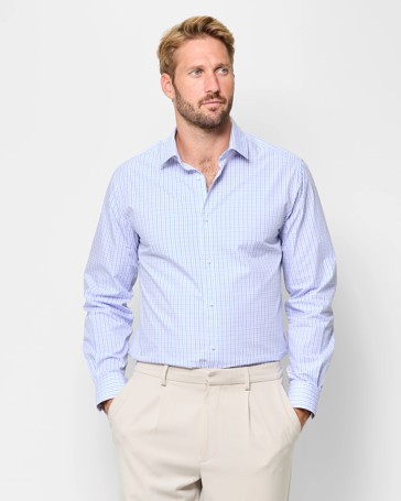 Australian Cotton Long Sleeve Check Shirt - Preview