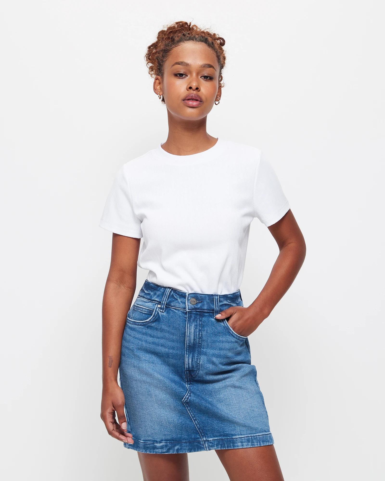 White denim best sale skirt target