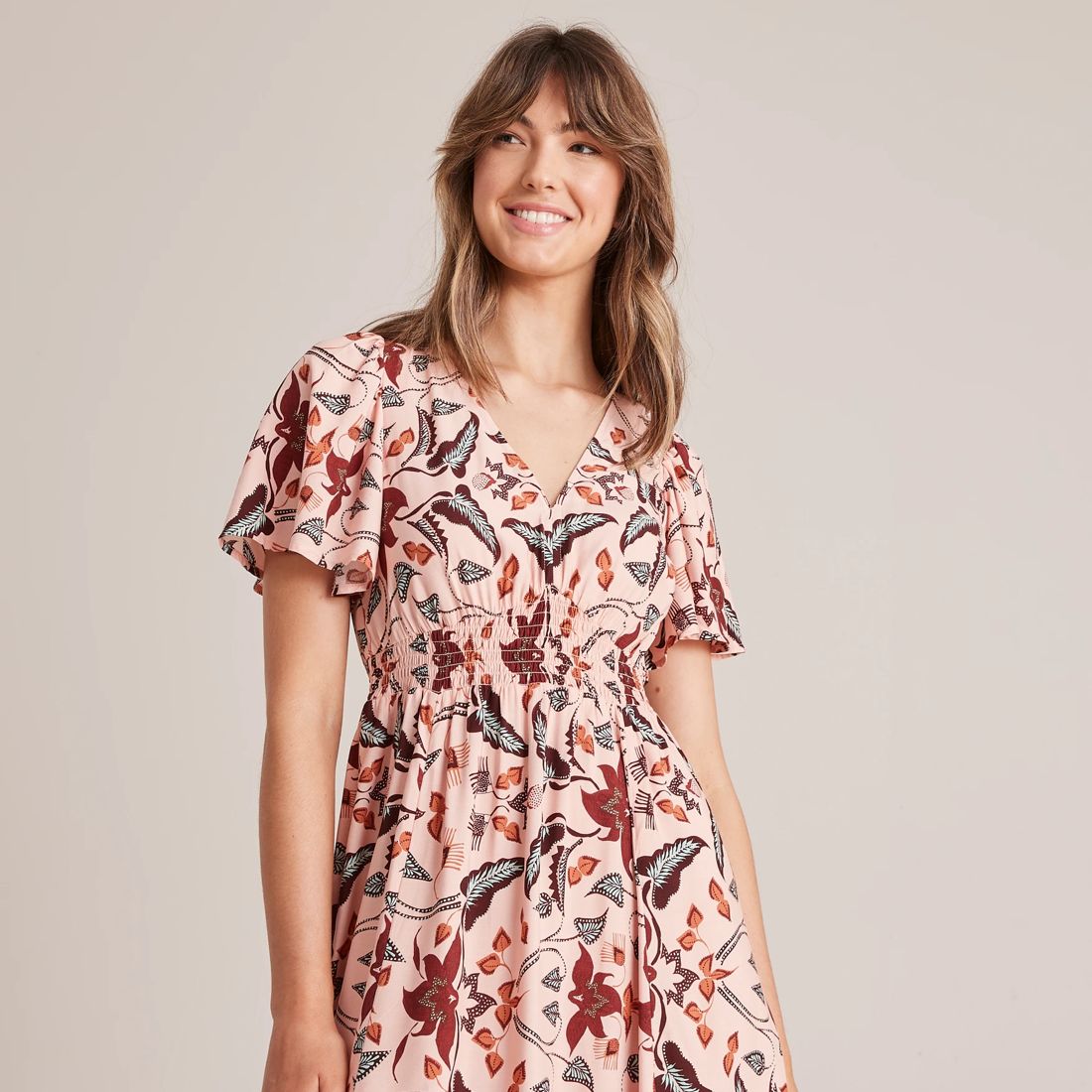 Flutter Sleeve Maxi Dress Target Australia