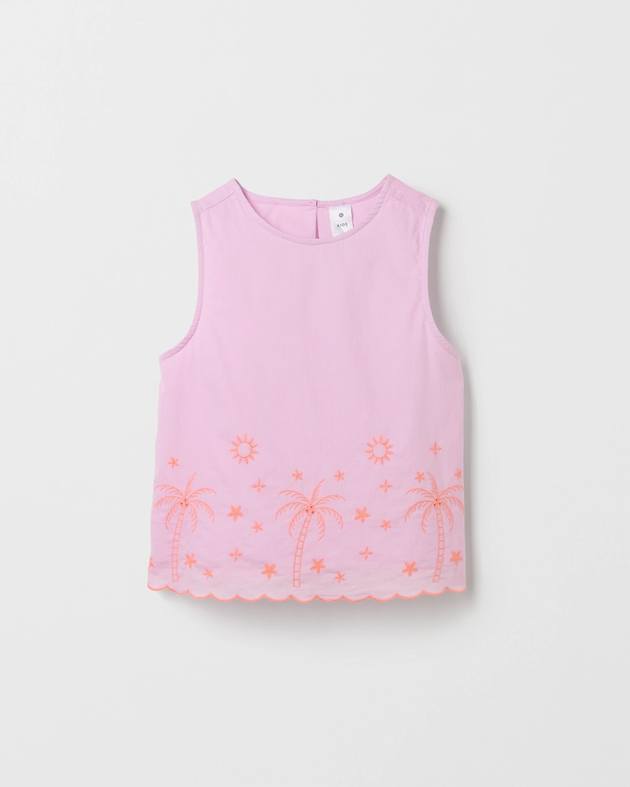 Australian Cotton Embroidered Woven Tank Top 5 of 5