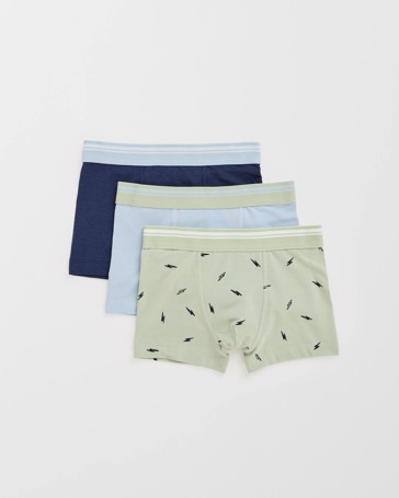 Maxx Bamboo 3 Pack Older Boys Hang Trunks