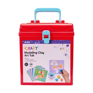 Modelling Clay Art Tub  28 Piece Set - Anko