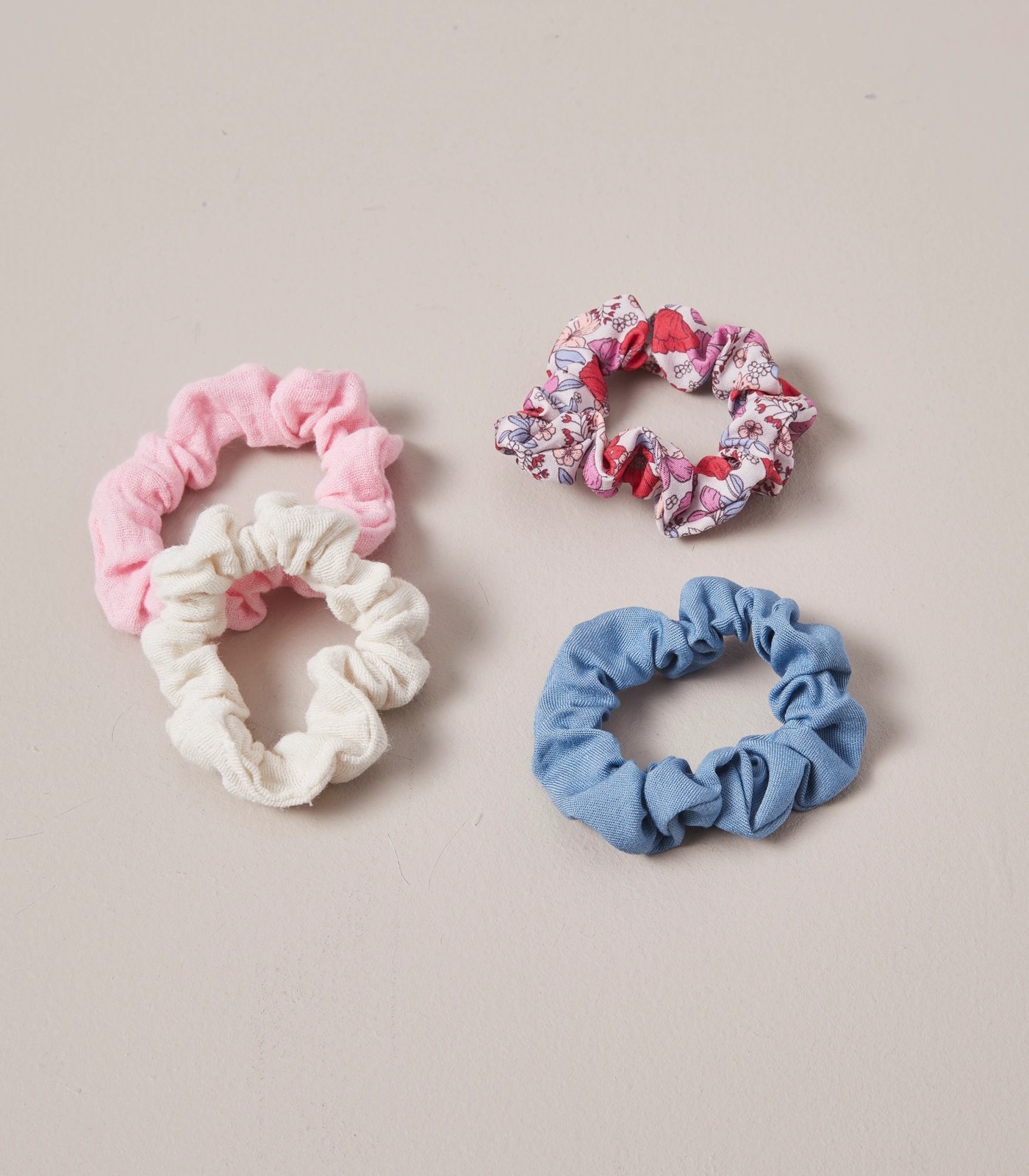 4 Pack Mini Scrunchies | Target Australia