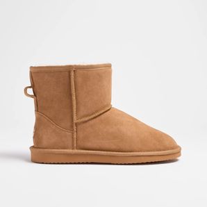 Mens Sheepskin and Leather Slipper Boot