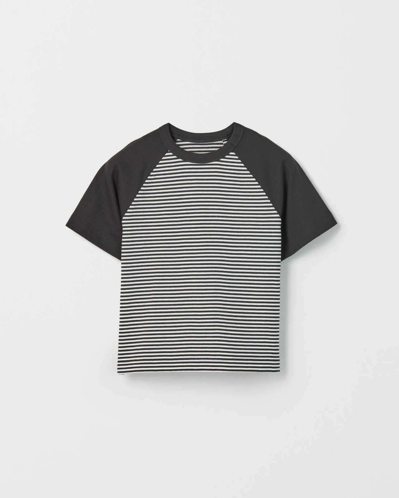 Australian Cotton Raglan Sleeve Oversized Heavyweight T-Shirt - Phantom 2 of 5