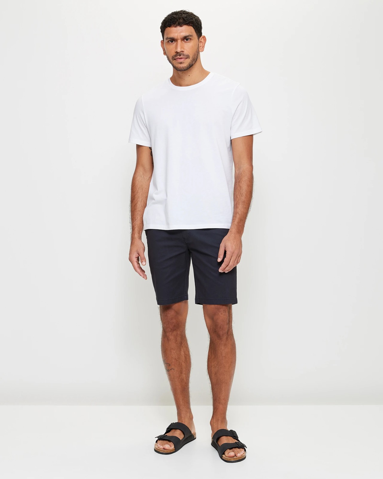 Slim Stretch Chino Shorts - Navy Blue | Target Australia