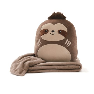 2-in-1 Sloth Travel Blanket - Anko