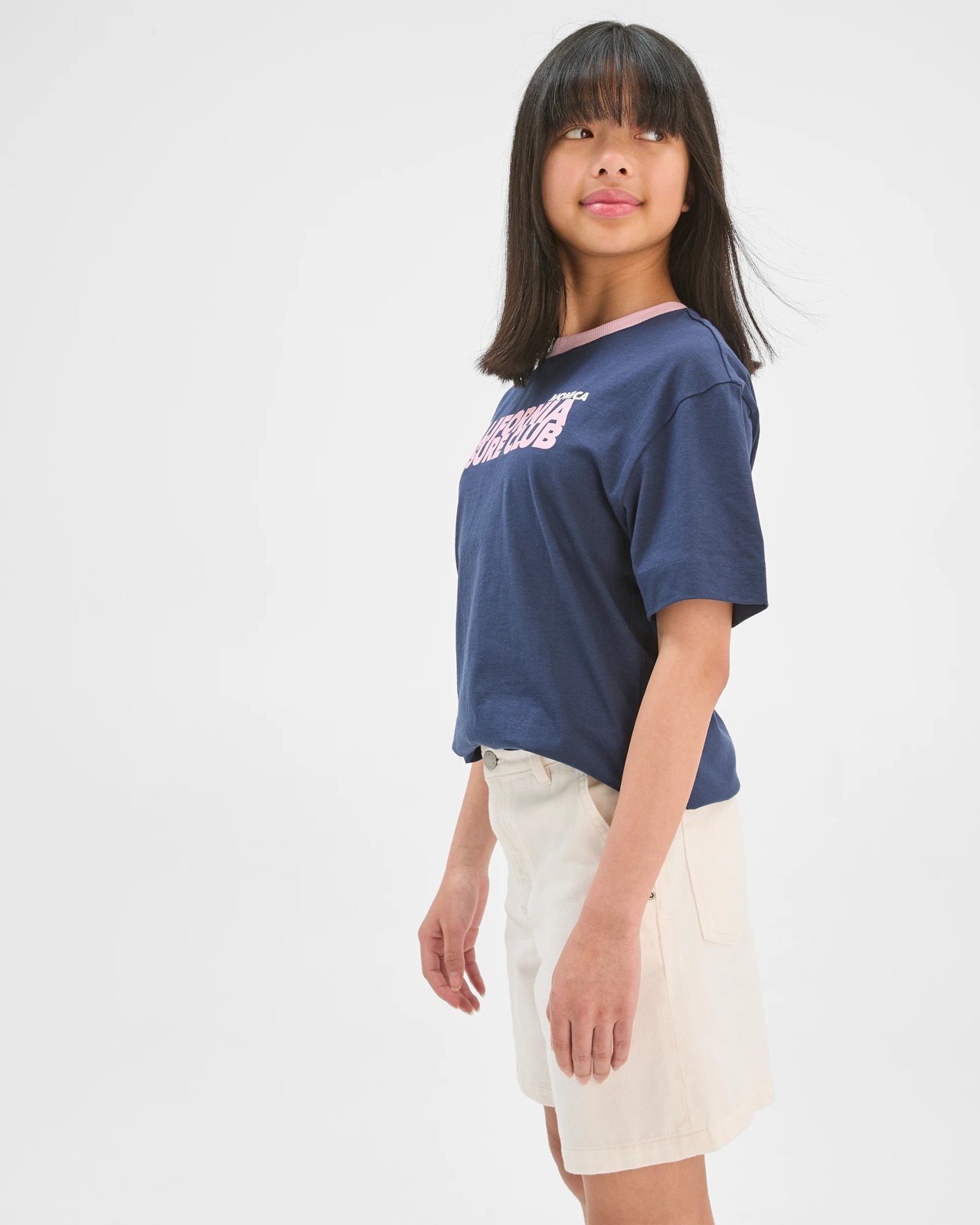 Australian Cotton Oversized T-Shirt - Navy California Club 4 of 6