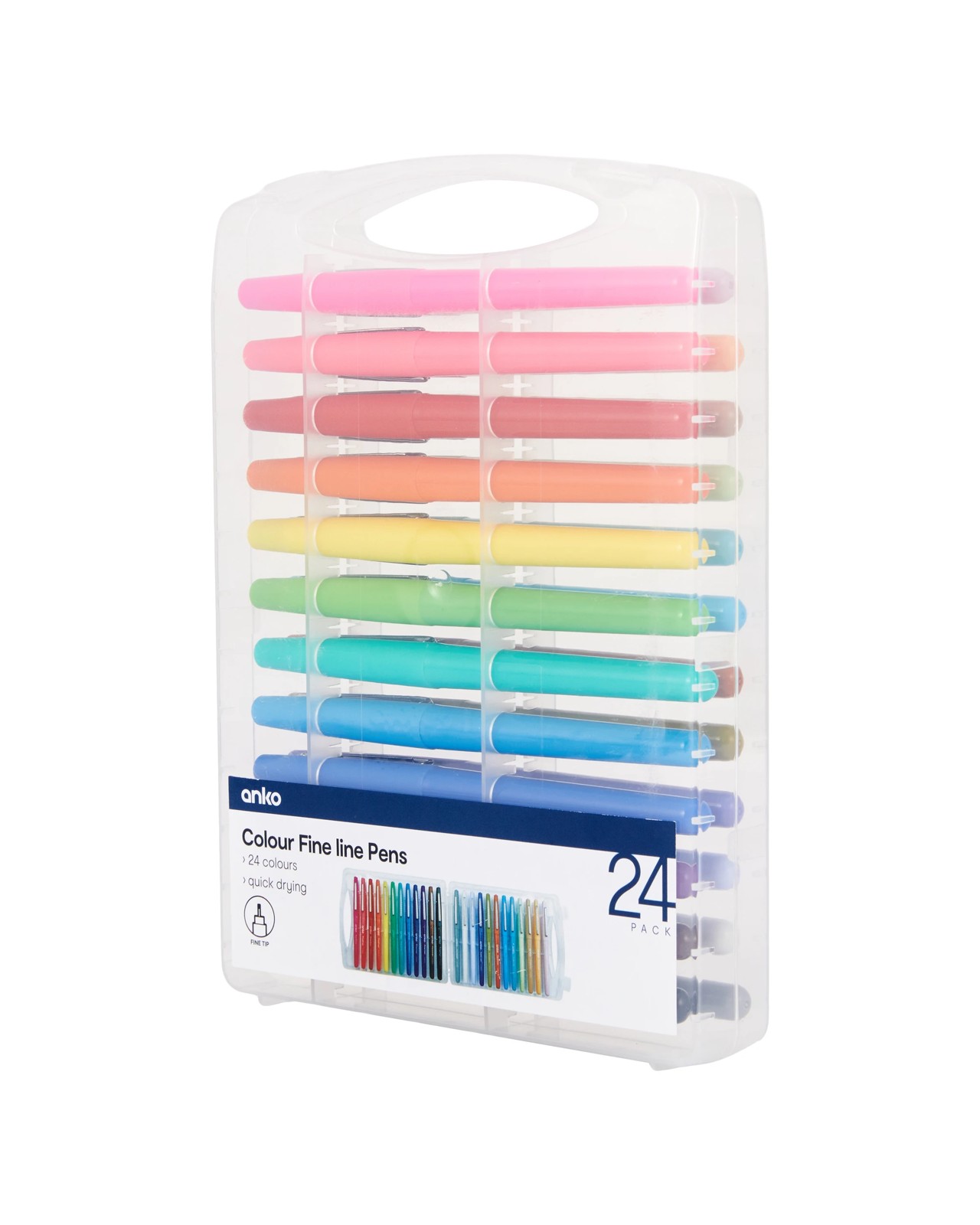 Anko 24 Pack Colour Fine Line Pens 2 of 5