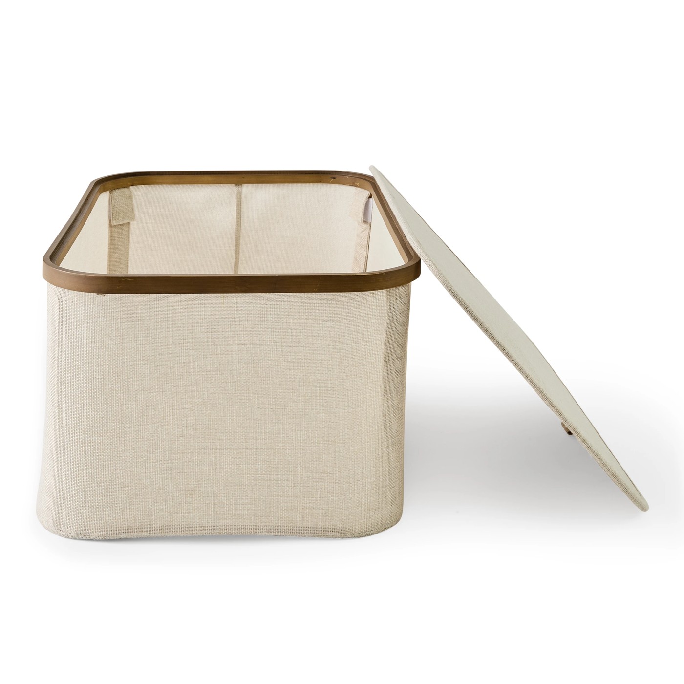 Anko Linen Look Walnut Look Rectangle Box 5 of 5