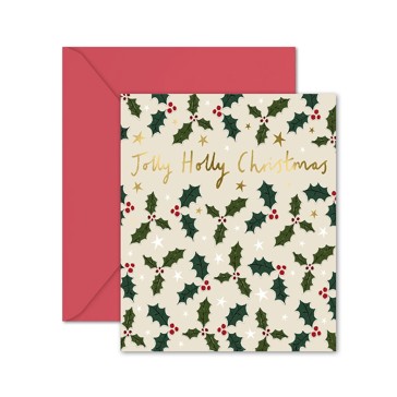 Hallmark Christmas Card - Holly