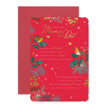 Hallmark Christmas Card - Mom and Dad
